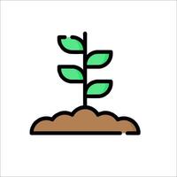 Plant icon illustration vector
