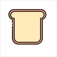 A toast icon on a white background vector