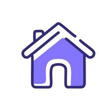 Home icon isolated on white background for your web and mobile app design, House logo concept vector