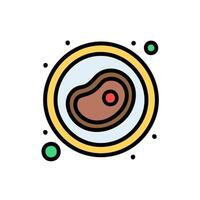 Meat , Barbecue related filled design editable outline icon. vector