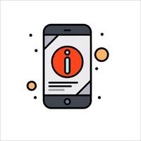 Mobile phone with ios icon vector