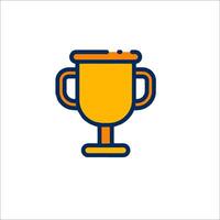 A trophy cup icon on a white background vector