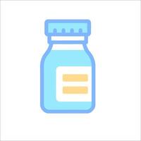 A bottle of medicine icon on a white background vector