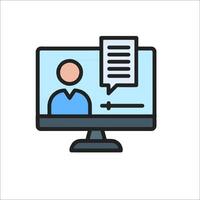 conferencing icon illustration vector