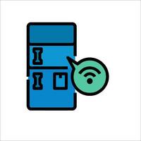 A wifi icon with a phone and a wifi icon vector