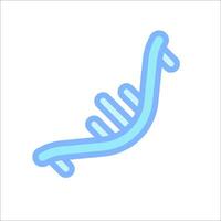 A dna strand icon on a white background vector