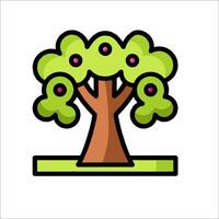 An apple tree icon on a white background vector
