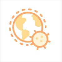 The world is surrounded by a virus vector