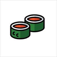 Sushi icon illustration vector