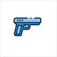 A gun icon on a white background vector