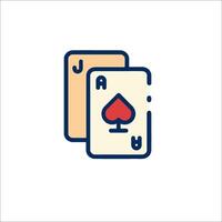 A playing card icon on a white background vector