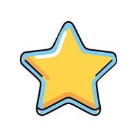 star icon over white background. colorful design illustraton vector