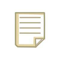 Document icon on background for graphic and web design illustration. vector