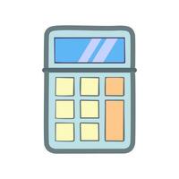 Calculator icon in doodle style on a white background vector