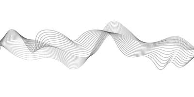 Abstract white background with black wave line. Modern gray wave on white background. Blending line background. vector