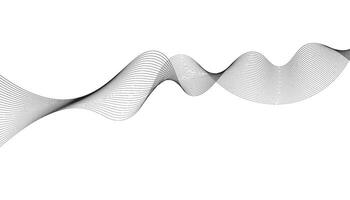 abstract wavy line background. Curve wave seamless pattern. Line art striped graphic template. vector