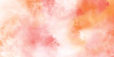 Abstract watercolor background with effect. Abstract colorful background. Red pink and sky cloud watercolor background. vector