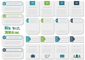 Set Of Business Tags And Infographic Templates Isolated On A White Background. vector