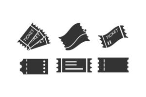 Ticket icon logo design template isolated illustration vector