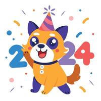 Happy new year 2020 illustration vector