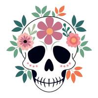 Day of the dead skull vector