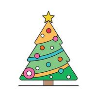Abstract colorful illustration of a cristmas tree for the background of a christmas geetings card vector