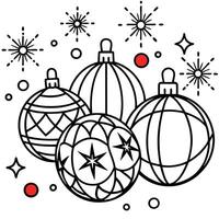 Abstract red christmas background with red christmas baubles and decorations. bokeh and sparkles vector