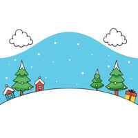 Beautiful winter christmas background and space for text vector