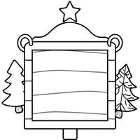 Blank canvas christmas wooden background. Generate Ai vector