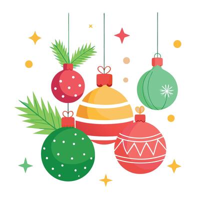Christmas backgrounds with christmas ornaments. baubles. and lights