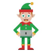 Christmas elf white background created using Technology vector