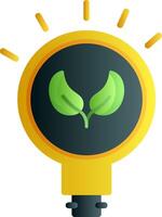 Energy Saving Flat Gradient Icon vector