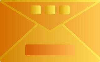Mail Flat Gradient Icon vector