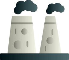 Geothermal Energy Flat Gradient Icon vector