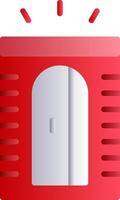 Pencil Sharpener Flat Gradient Icon vector