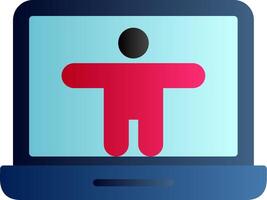Accessibility Flat Gradient Icon vector