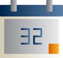 Calendar Flat Gradient Icon vector