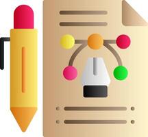Design Sprint Flat Gradient Icon vector