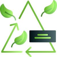 Zero Emission Flat Gradient Icon vector