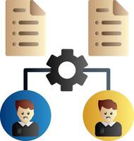 Onboarding Flat Gradient Icon vector
