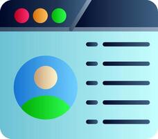 User Interface Flat Gradient Icon vector