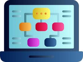 Information Architecture Flat Gradient Icon vector