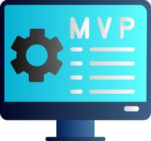 Minimum Viable Product Flat Gradient Icon vector