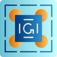 Gestalt Principles Flat Gradient Icon vector