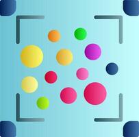 Heat Maps Flat Gradient Icon vector