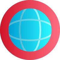 Globe Flat Gradient Icon vector