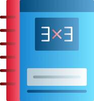 Notebook Flat Gradient Icon vector