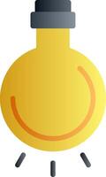 Light Bulb Flat Gradient Icon vector