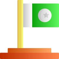 Flag Flat Gradient Icon vector
