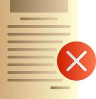 Disagree Flat Gradient Icon vector